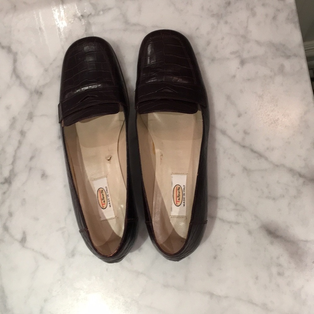 Talbots dark brown loafers